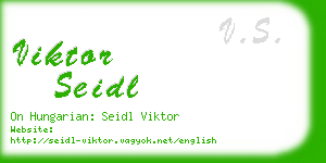 viktor seidl business card